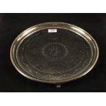 An engraved salver 'Great Yarmouth Golf Club Captains Prize',