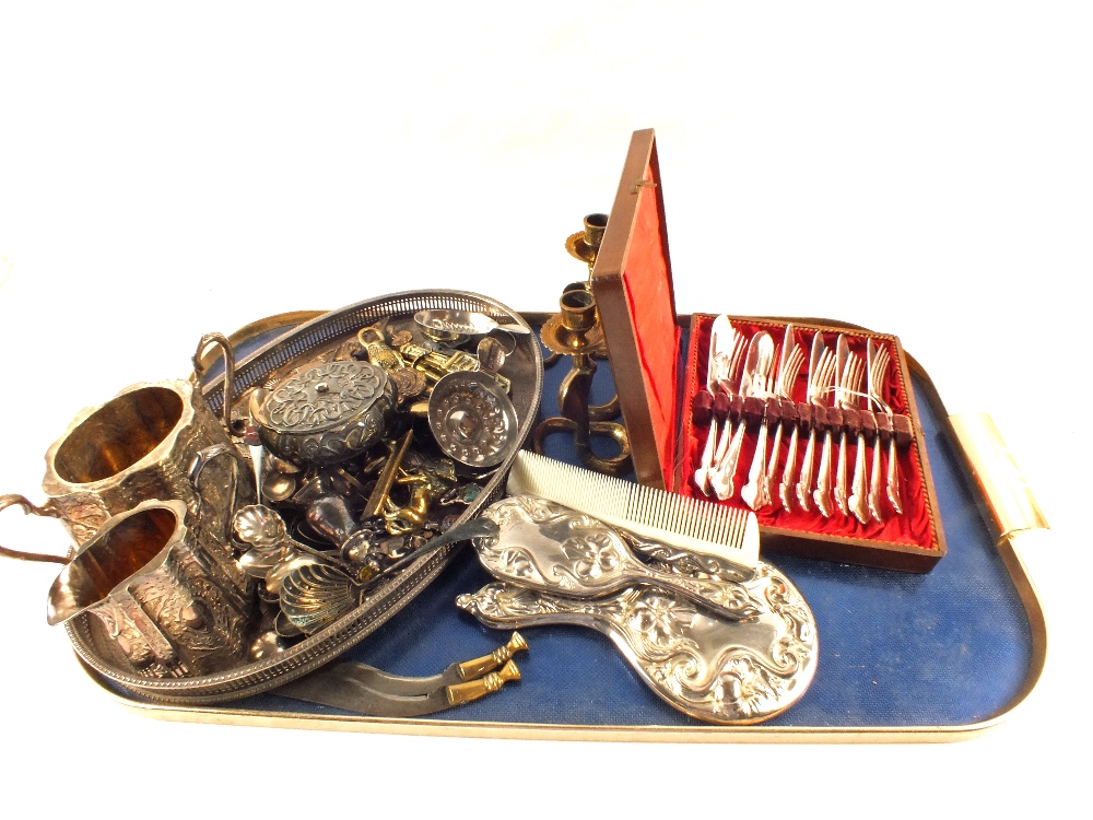 Various items of Silver plate and Brassware
