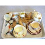 A Foley floral breakfast set,