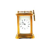 A Brass cased carriage clock