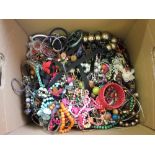 A box of costume jewellery