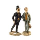 Two Edwardian plaster figures,