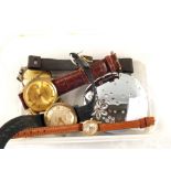 A ladies 18ct Gold Mudu wristwatch and various others
