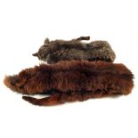 A vintage Arctic Fox jacket and two fox fur stoles
