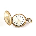 A Silver cased key wind pocket watch by H.