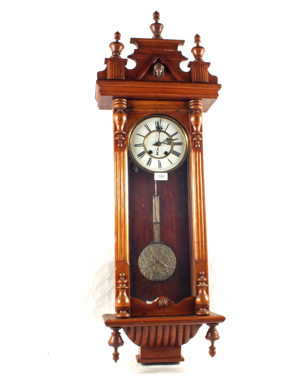 A 19th Century Mahogany fusee dial clock