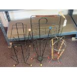 Four 1960's wire racks