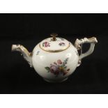 An 19th Century Vienna porcelain teapot with associated cover,