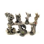 Seven various myth and magic figures
