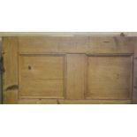 Two six panel doors and one other Pine door