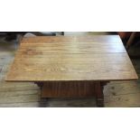 An Oak single drawer cutlery table and two occasional tables