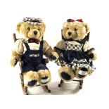 Two millennium bears on rocking chairs