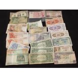 Various foreign banknotes