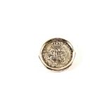 A 1756 Silver Mastese 15 Tari coin (in mount)