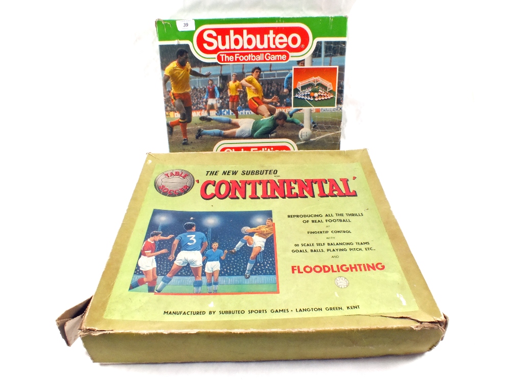 Subbuteo Club and continental sets