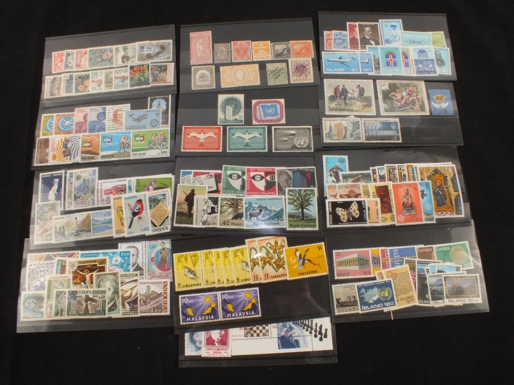 Foreign mint and unmounted mint stamps,