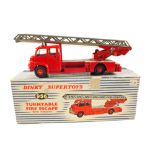 A boxed Dinky 956 fire engine with Bedford cab and windows