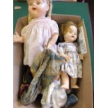 Two 1950's vinyl dolls,