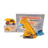 A boxed Dinky 964 elevator loader and a 962 dumper truck