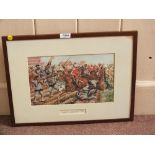 A signed print 'one of 500' 'Ceremony of the Keys' by Terence Cuneo with another plus a framed