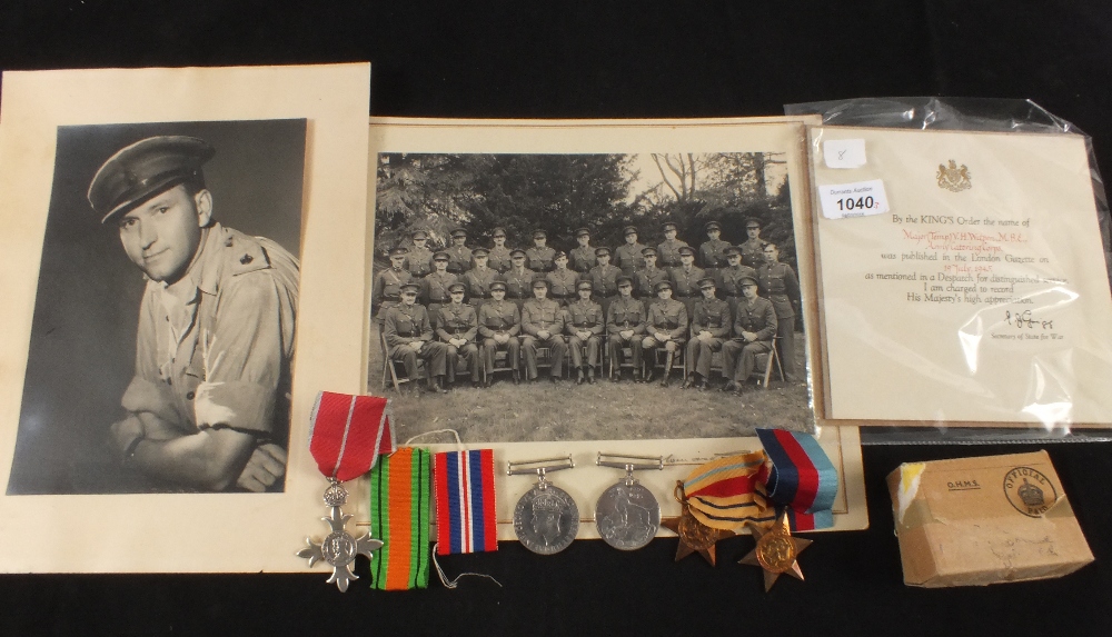 WWII MBE Mid Officers group of five with MBE 1939-45 Star, Africa Star,