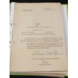 German interesting group of documents to Richard Hoss with one Citation,