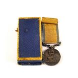 A Victorian Baltic medal with original ribbon,