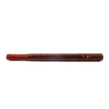 An unusual 19th Century maroon and black painted hexagonal truncheon