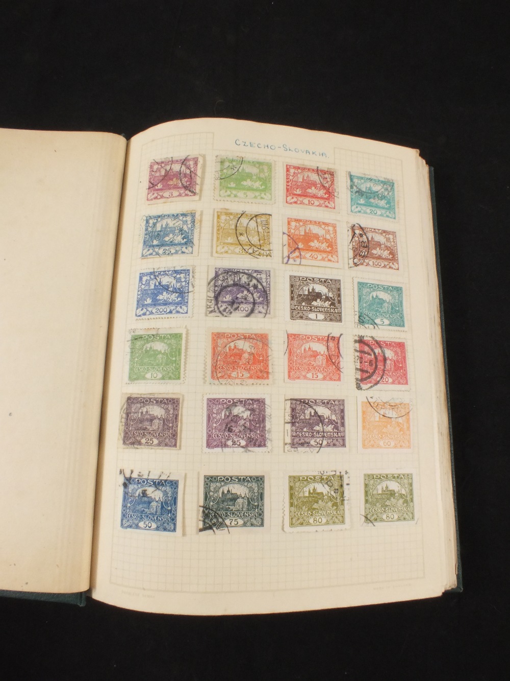 An album of Czech, Bohemia and Moravia stamps,