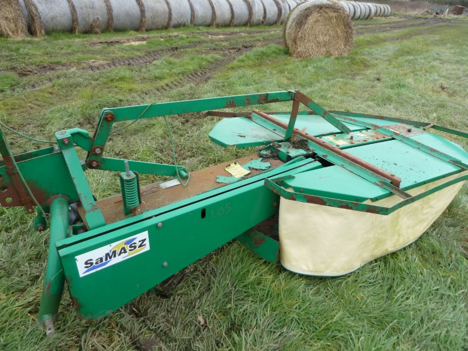 Samasz drum mower, 02/2001, serial 10472. Stored near Beccles.