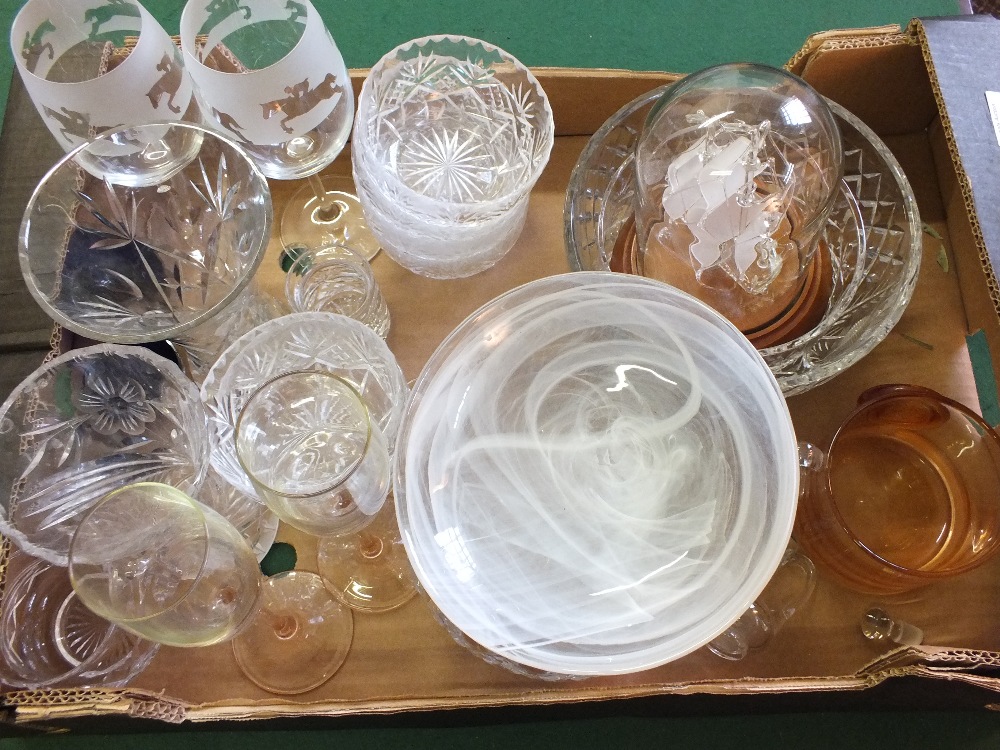 Various cut glass bowls and other glassware