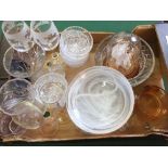 Various cut glass bowls and other glassware