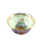 A Wedgwood lustre bowl with gilt dragon decoration,