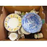 A Copeland Spode Italian bowl and other china