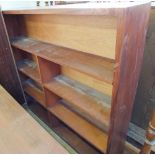 A Mahogany open bookcase