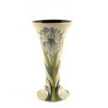 A Moorcroft trial 'Kerry' floral trumpet vase (seconds)