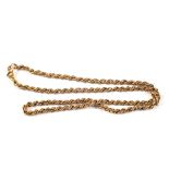 A 9ct Gold rope necklace