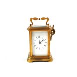 A Brass cased carriage clock