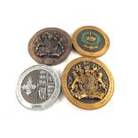 Various Order of the British Empire bronzed and silvered plaques