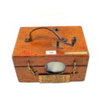 A French Oak cased Pigeon clock