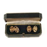 A pair of 9ct Gold Masonic cufflinks