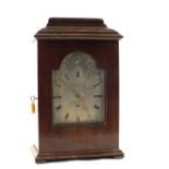 A Georgian Mahogany mantel clock by Barraud & Lund, Cornhill, London No.