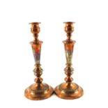 A pair of large early 19th Century Copper, originally Sheffield plated,