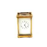 A Brass cased carriage clock