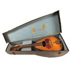 A cased mandolin by Alfred Albertini,