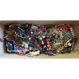 A large quantity of costume jewellery