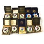 Boxed English enamels horseracing boxes, Habibti 1983 (6),