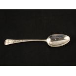 A Charles Hougham George III crested Silver tablespoon,