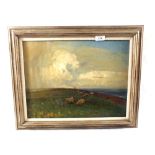 Sir John Alfred Arnesby Brown, RA, RBA (1866-1955) oil on canvas of study for the crest of the hill,