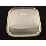 A square Silver salver,